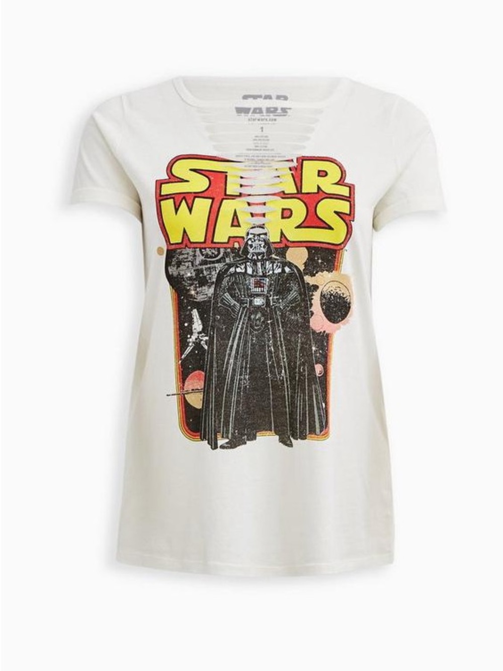 🚀 Galactic Chic! Torrid x Star Wars Darth Vader Slash Front Tee 🌑